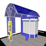 Остановочный комплекс для торговли в Донецке, купить по низкой цене или заказать строительство фото 4